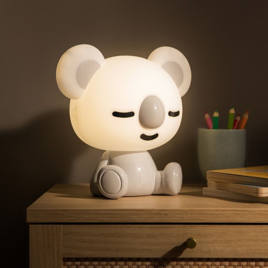 Zuma Line - LED димируема детска настолна сензорна лампа LED/3W/230V коала сив