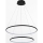 Zuma Line - LED Пендел LED/40W/230V черен
