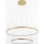 Zuma Line - LED Пендел LED/40W/230V златист