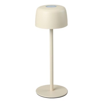 Zuma Line - LED регулируема презареждаема настолна лампа LED/2W/1200 mAh IP44 кремаво