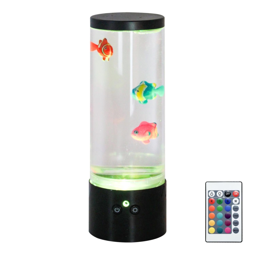 Zuma Line - LED RGB Димируема настолна лампа LED/1W/5V/3xAA + дистанционно управление