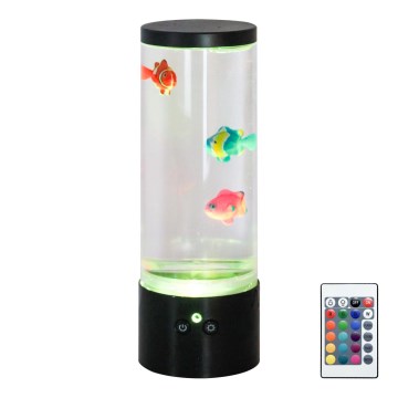 Zuma Line - LED RGB регулируема настолна лампа LED/1W/5V/3xAA + дистанционно управление