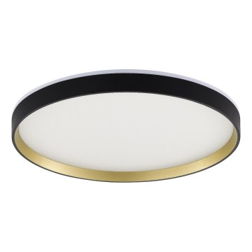 Zuma Line - LED RGBW регулируемо таванно осветително тяло LED/32W/230V + LED/8W 3000-6000K черно/златно + дистанционно управление