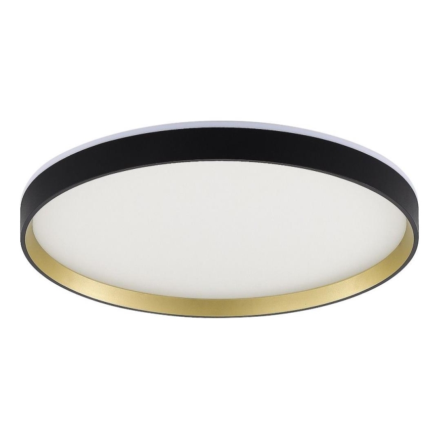 Zuma Line - LED RGBW регулируемо таванно осветително тяло LED/32W/230V + LED/8W 3000-6000K черно/златно + дистанционно управление