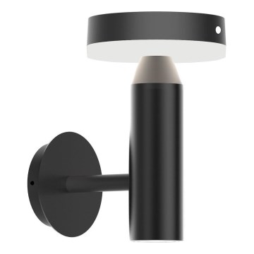 Zuma Line - LED Соларен стена лампа със сензор за движение и здрач LED/4,5W/2000 mAh IP44 черен