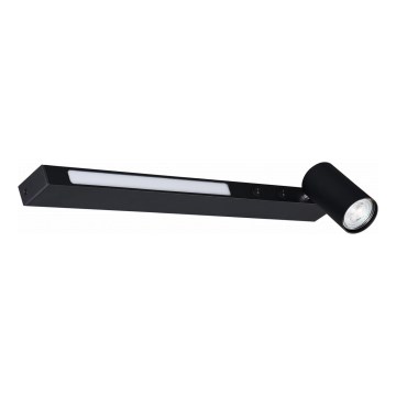 Zuma Line - LED Стенен спот 1xGU10/5W/230V + LED/8W черен