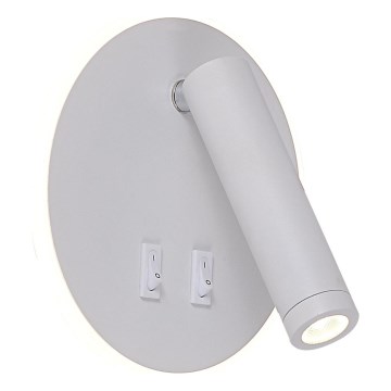 Zuma Line - LED стенен спот LED/5,5W/230V 4000K + LED/2,5W 3000K бяло