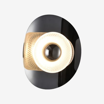 Zuma Line - LED стенен аплик LED/8W/230V черен/димчато черен