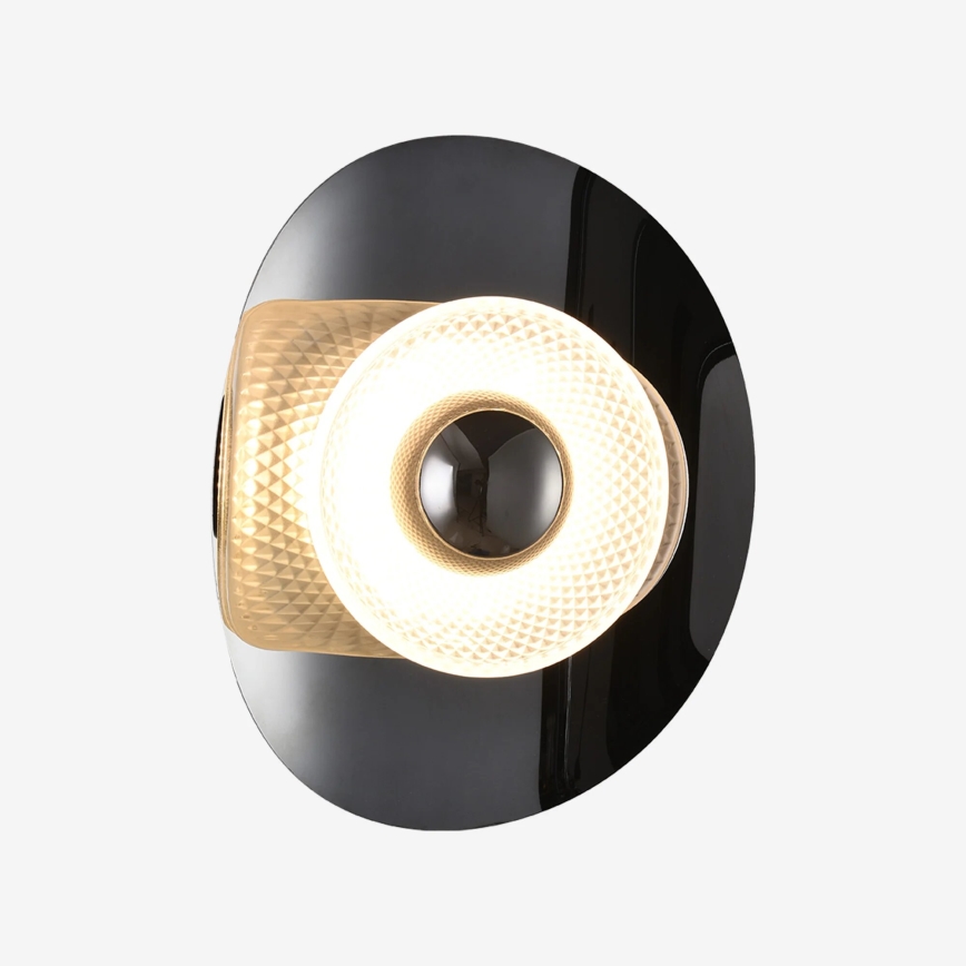 Zuma Line - LED стенен аплик LED/8W/230V черен/димчато черен