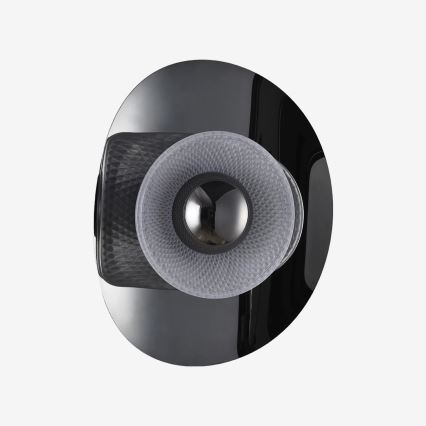 Zuma Line - LED стенен аплик LED/8W/230V черен/димчато черен