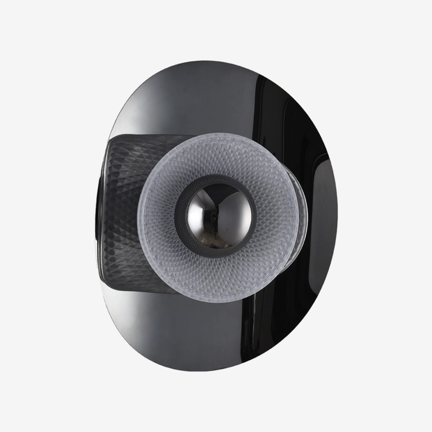 Zuma Line - LED стенен аплик LED/8W/230V черен/димчато черен