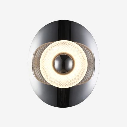 Zuma Line - LED стенен аплик LED/8W/230V черен/димчато черен