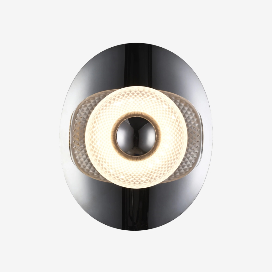 Zuma Line - LED стенен аплик LED/8W/230V черен/димчато черен