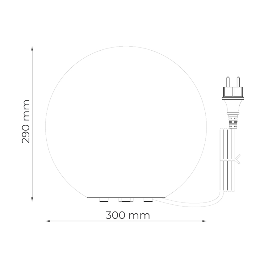 Zuma Line - Външна лампа 1xE27/15W/230V Ø 30 см IP44