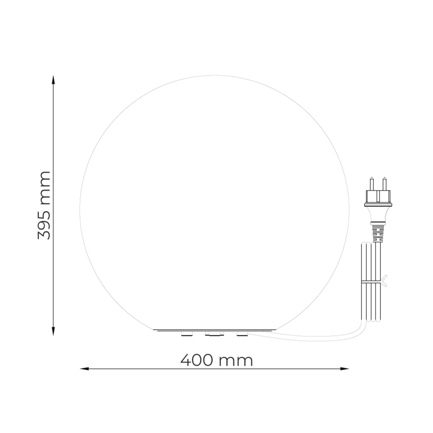 Zuma Line - Външна лампа 1xE27/15W/230V Ø 40 см IP44