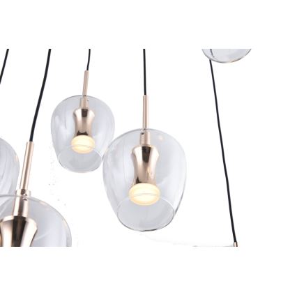 Zuma Line - LED полилей на кабел 11xLED/3W/230V черен