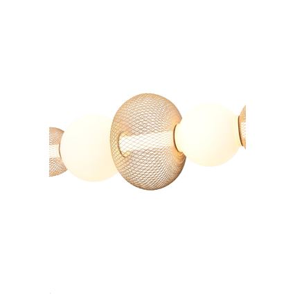 Zuma Line - LED димируем полилей на кабел LED/27W/230V 3000-5700K златист + дистанционно управление