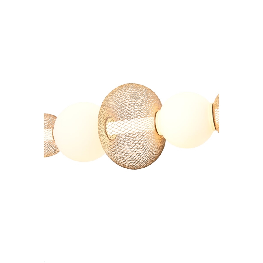 Zuma Line - LED димируем полилей на кабел LED/27W/230V 3000-5700K златист + дистанционно управление