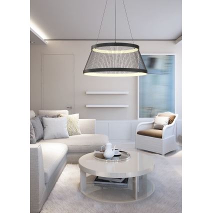 Zuma Line - LED Димируем пендел LED/53W/230V 2700-6000K черен + дистанционно управление