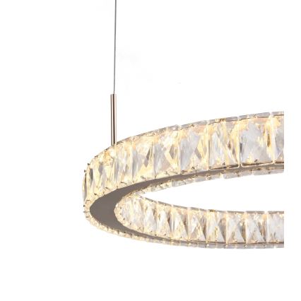 Zuma Line - LED полилей с кабелно окачване LED/36W/230V розово злато