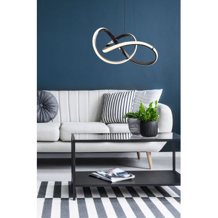 Zuma Line - LED регулируема люстра на кабел LED/44W/230V черен