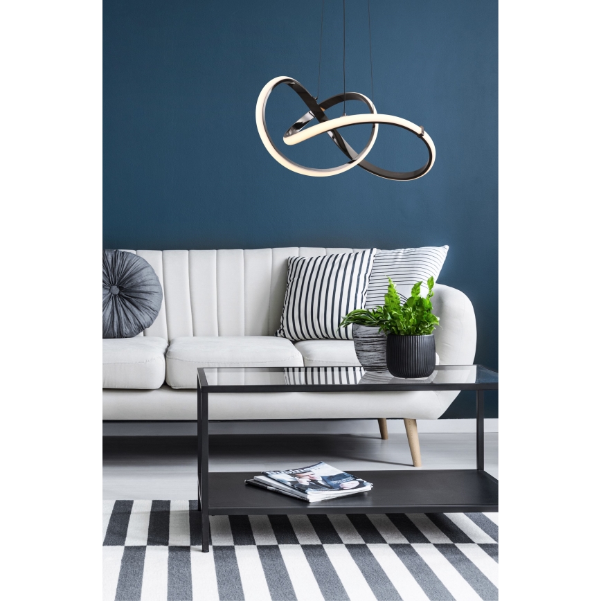 Zuma Line - LED регулируема люстра на кабел LED/44W/230V черен