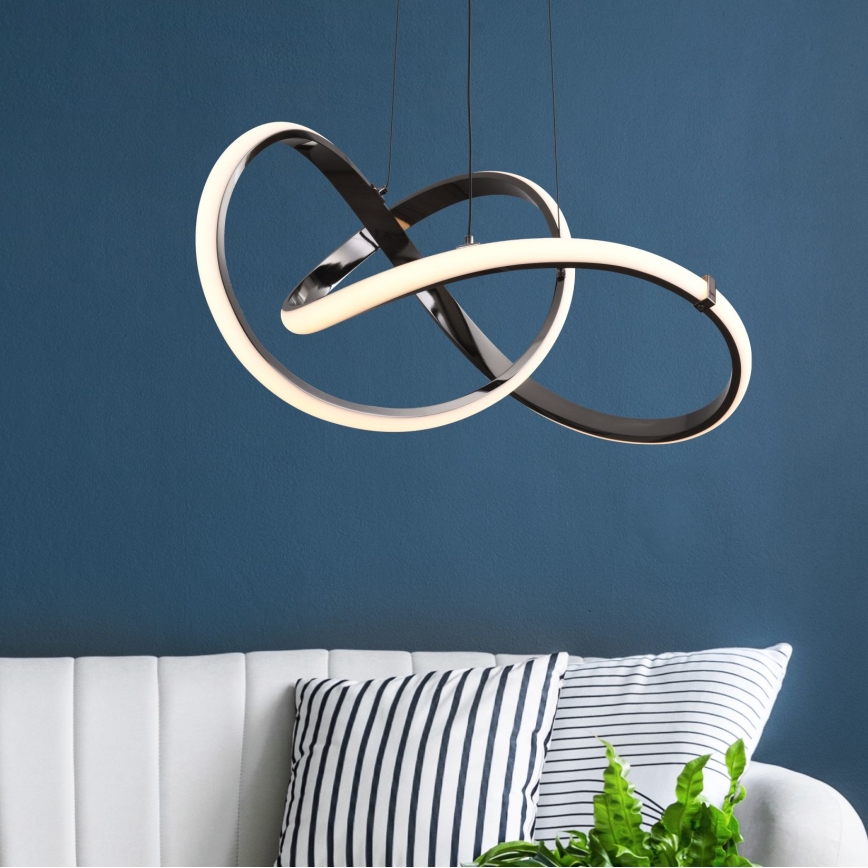 Zuma Line - LED регулируема люстра на кабел LED/44W/230V черен