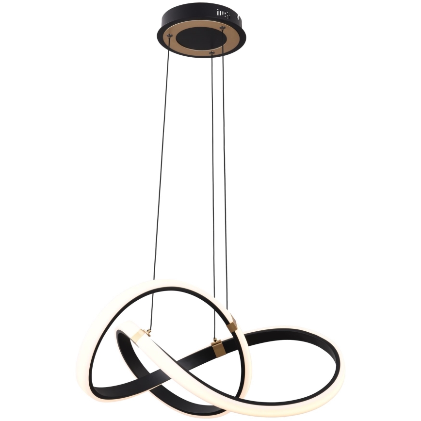 Zuma Line - LED Димируем пендел LED/44W/230V черен/златист