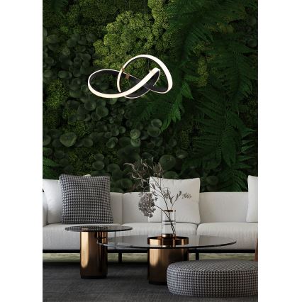 Zuma Line - LED Димируем пендел LED/44W/230V черен/златист