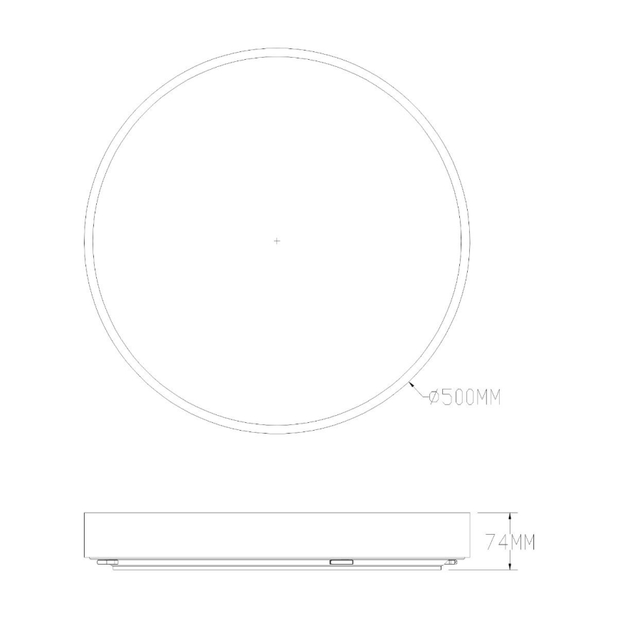 Zuma Line - LED Димируема лампа за баня за таван LED/50W/230V 3000-6000K Ø 50 см IP44 златист + дистанционно управление