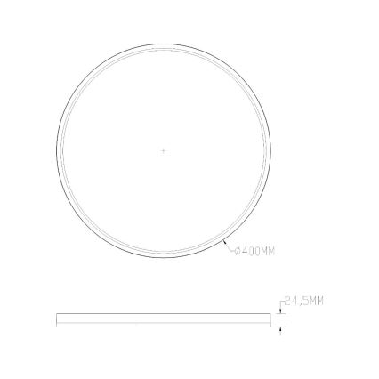 Zuma Line - LED RGBW Димируем плафон LED/32W/230V + LED/8W 3000-6000K черен + дистанционно управление