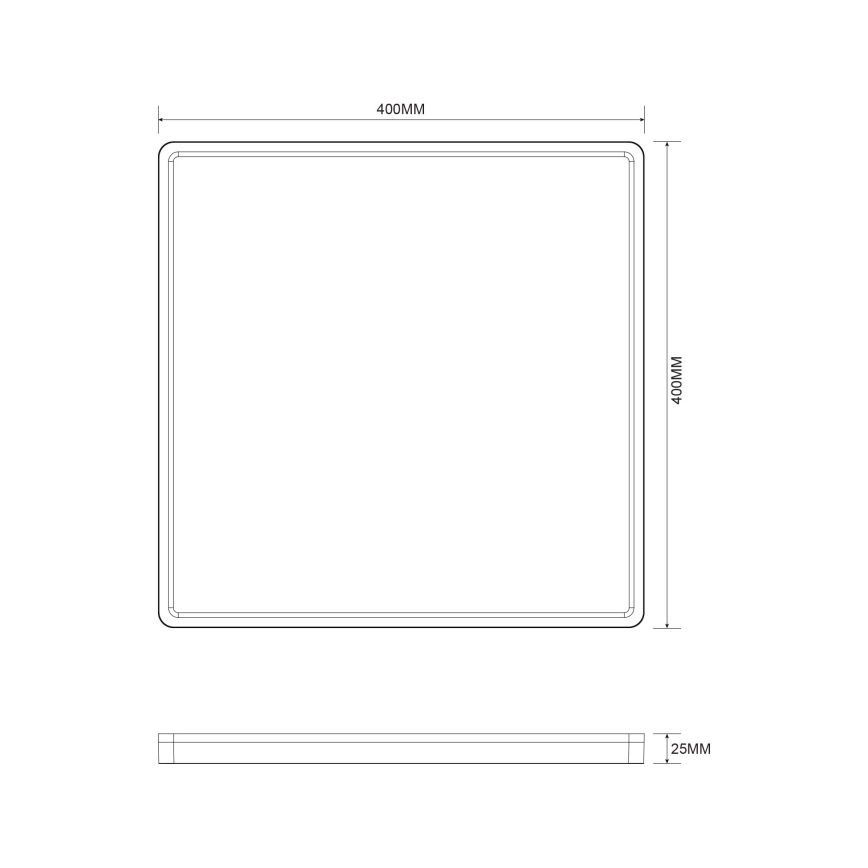Zuma Line - LED Димируем плафон LED/38W/230V + LED/12W 3000/4000/5500K 40x40 см златист