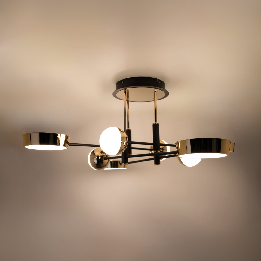 Zuma Line - Димируем LED плафон LED/60W/230V златист/черен