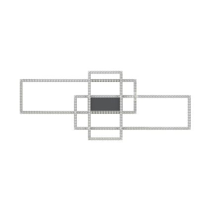 Zuma Line - LED регулируемо кристално таванно осветително тяло LED/52W/230V 2700-6000K черно + дистанционно управление