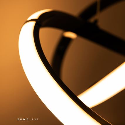 Zuma Line - LED Димируем полилей за повърхностен монтаж LED/44W/230V черен/златист