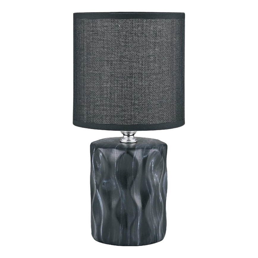 Zuma Line - Настолна лампа 1xE14/40W/230V черен/мраморен декор