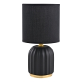 Zuma Line - Настолна лампа 1xE14/40W/230V черен/златист