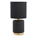 Zuma Line - Настолна лампа 1xE14/40W/230V черен/златист