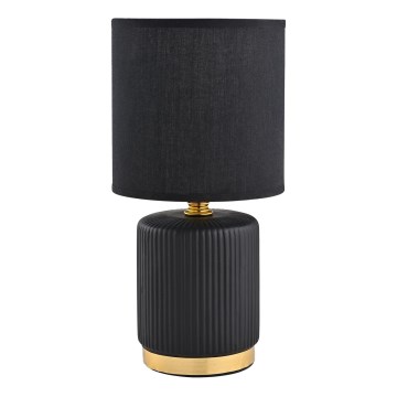 Zuma Line - Настолна лампа 1xE14/40W/230V черен/златист
