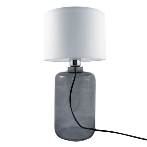 Zuma Line - Настолна лампа 1xE27/40W/230V бяла/черна