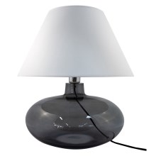 Zuma Line - Настолна лампа 1xE27/60W/230V бяла/черна