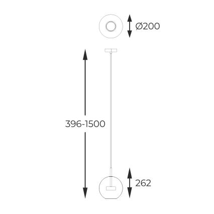 Zuma Line - LED Пендел LED/5W/230V златист