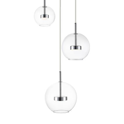 Zuma Line - LED Пендел 3xLED/5W/230V лъскав хром