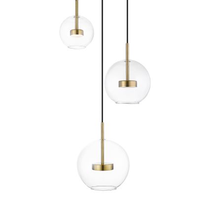 Zuma Line - LED Пендел 3xLED/5W/230V златист