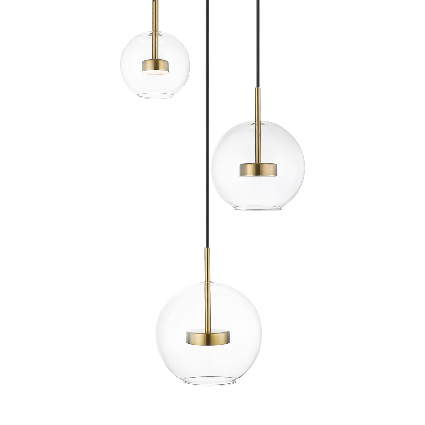 Zuma Line - LED Пендел 3xLED/5W/230V златист