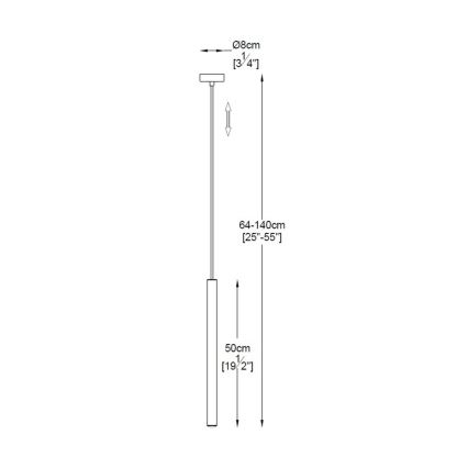 Zuma Line - LED Пендел LED/5W/230V златист
