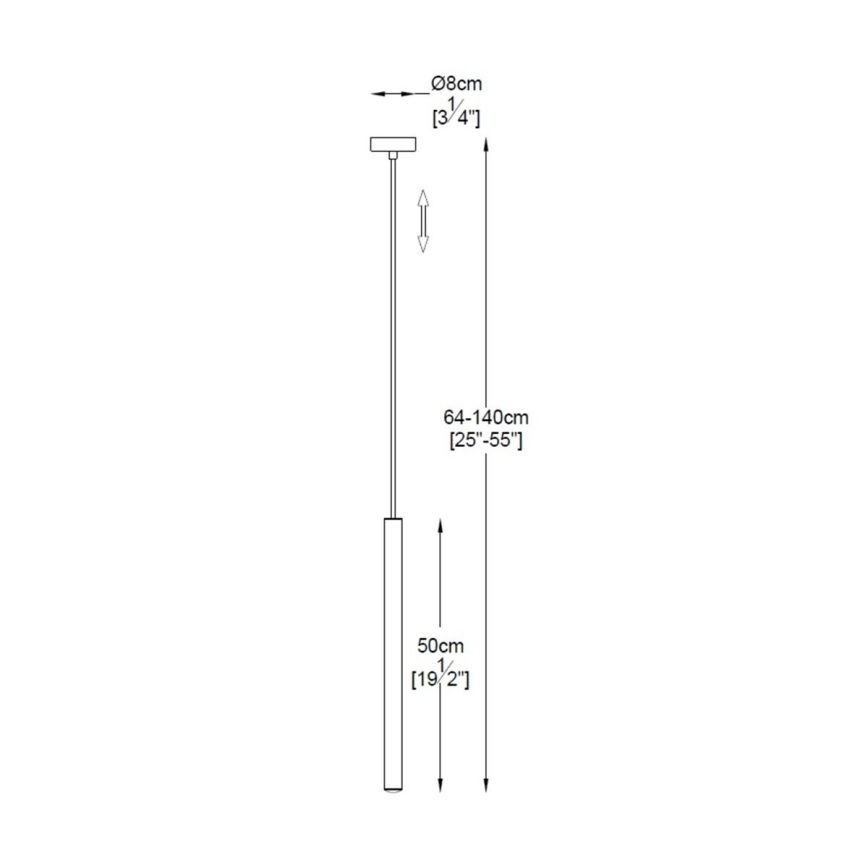 Zuma Line - LED Пендел LED/5W/230V златист