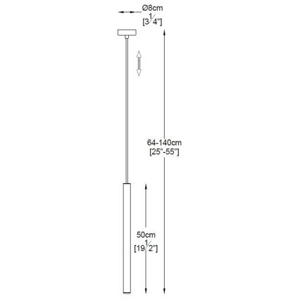 Zuma Line - LED Висящ полилей LED/5W/230V