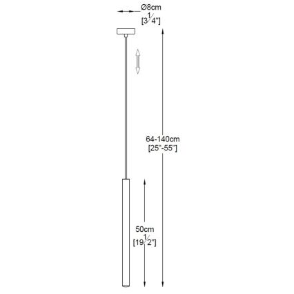 Zuma Line - LED Висящ полилей LED/5W/230V