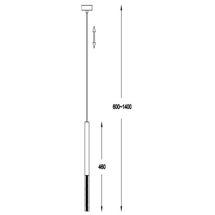 Zuma Line - LED Висящ полилей  1xLED/5W/230V